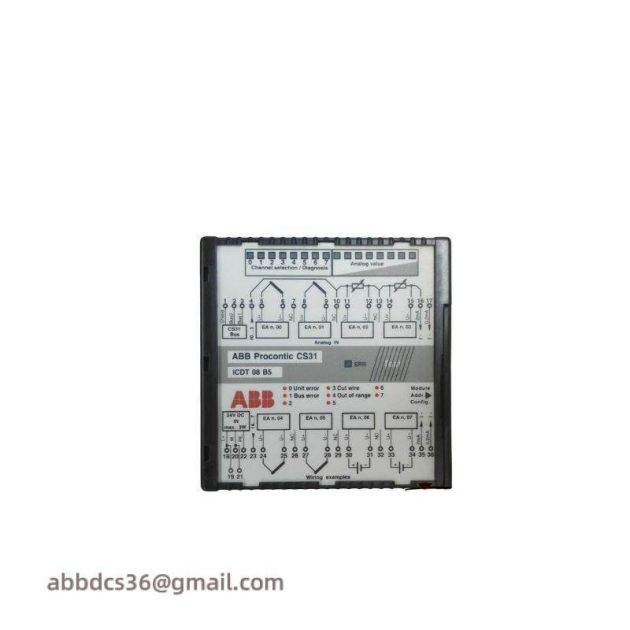 ABB CS31 ICDT08B5 GJR5251600R0101 Analog Input Module