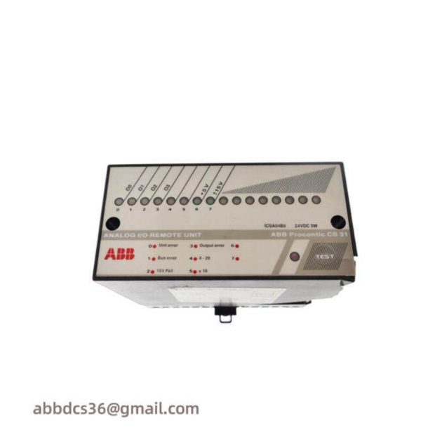 ABB ICSA04B5 ANALOG I/O REMOTE UNIT - High-Performance Control Module