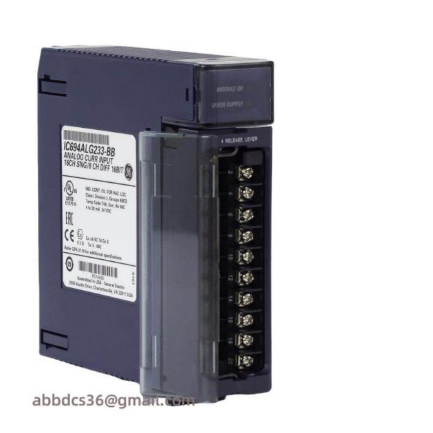 GE IC694ALG233 - Analog Current Input Module, 16-Point, Programmable Logic Controller