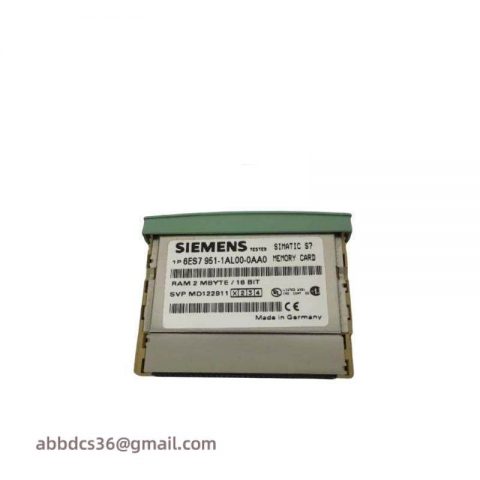 Siemens 6ES7951-1AL00-0AA0: Simatic S7 RAM Memory Card, Designed for Efficient Data Storage Solutions