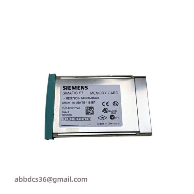 SIEMENS 6ES7952-1AS00-0AA0 - High-Performance RAM Memory Card for S7-400 Control Systems