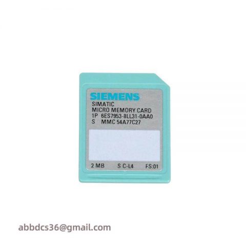 SIEMENS 6ES7953-8LL31-0AA0 Micro Memory Card for S7-300/C7/ET 200, 3V NFlash, 64KB