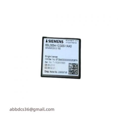 Siemens 6SL3 054-1CG00-1AA0 Compact Flash Card: Industrial Control Module